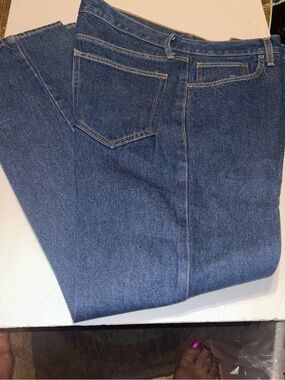 City Streets Men's Straight-Leg Jeans in Dark Blue Denim